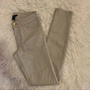 H&M khaki skinny jeans